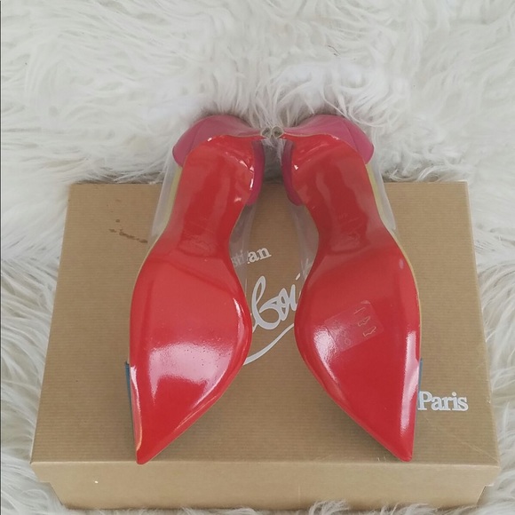 Christian Louboutin Debout 100  PVC Riviera Heels - Picture 7 of 7